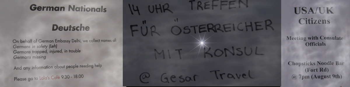 Flugbl�tter der einzelnen Konsulate